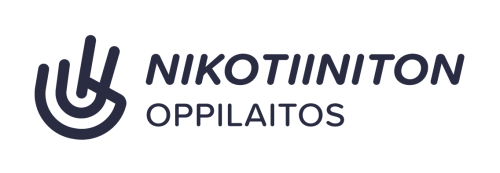 Nikotiiniton oppilaitos -logo suomeksi